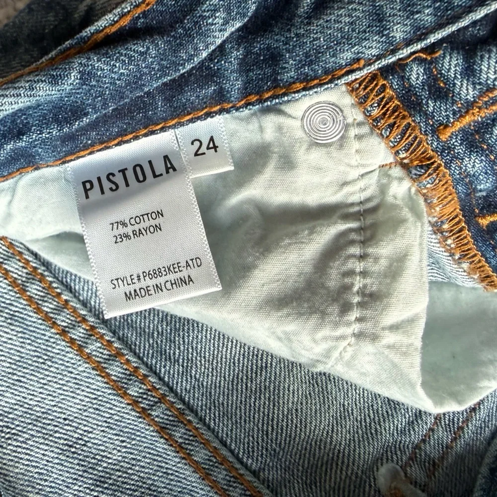 Pistola Womens Straight Blue Jeans - Picture 6 of 11